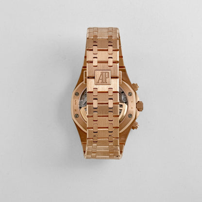 Audemars Piguet Royal Oak AAA+ 26240OR.OO.1320OR.04 Chronograph '50th Anniversary' Rose Gold Khaki Green Dial (2022) Swiss 3285 Movement