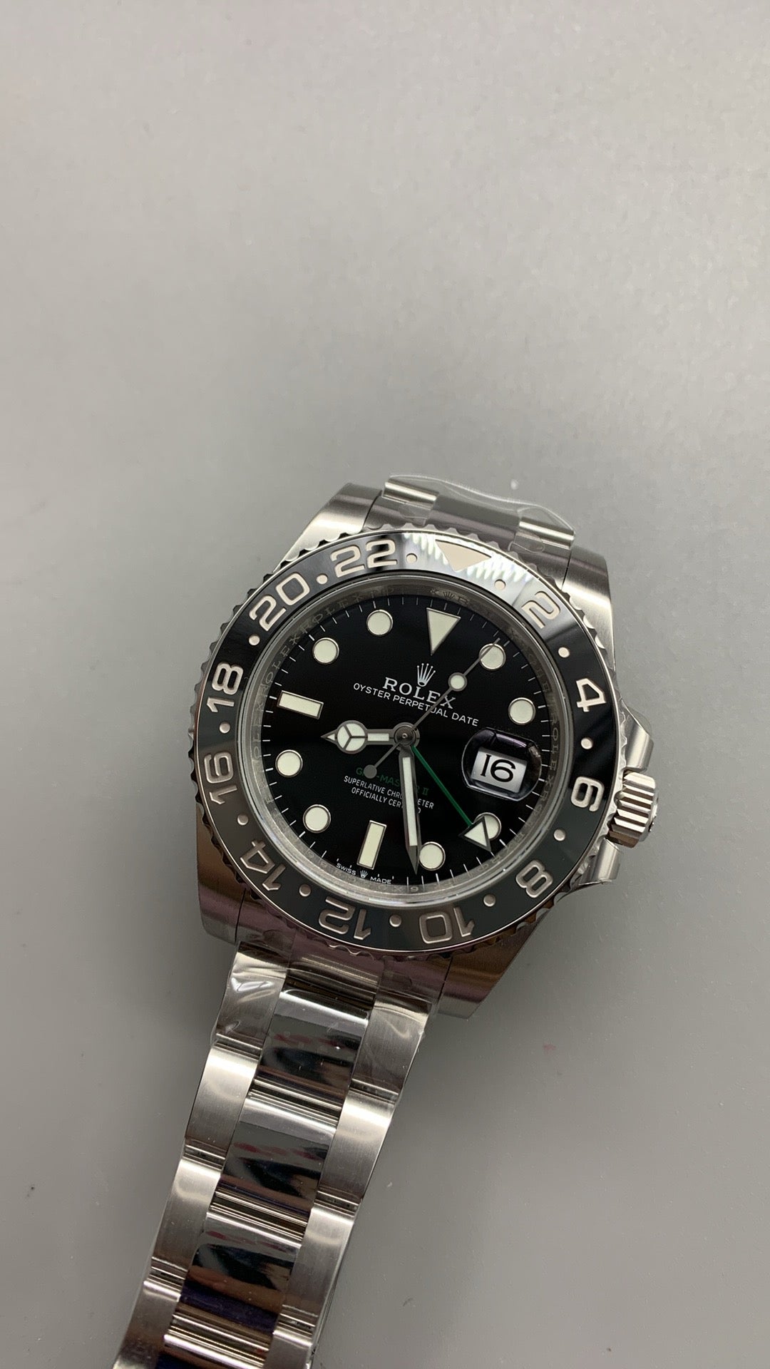 Rolex GMT-Master II 3285 V3 – AAA+ 126710GRNR 'Bruce Wayne' Stainless Steel Black Dial Oyster (2025)