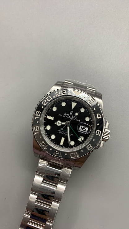 Rolex GMT-Master II 3285 V3 – AAA+ 126710GRNR 'Bruce Wayne' Stainless Steel Black Dial Oyster (2025)